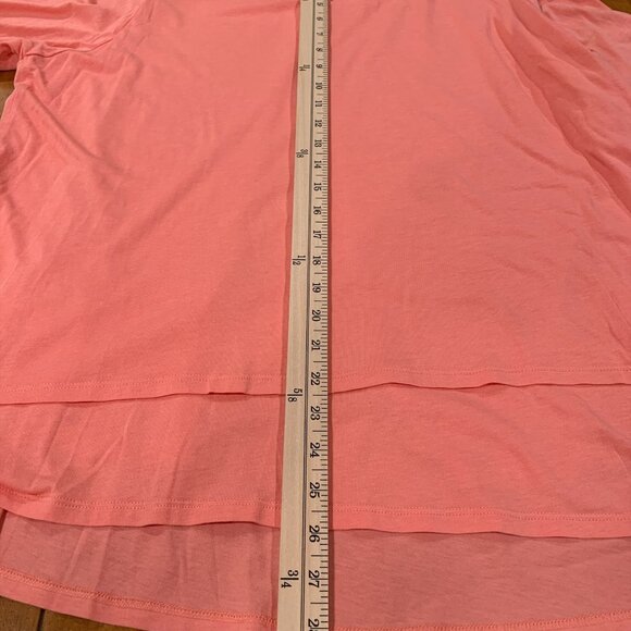 J.Jiill Pure Jill Elliptical Tunic Layered Peach Knit 3/4 Sleeves Coquette 2XL - Picture 5 of 7